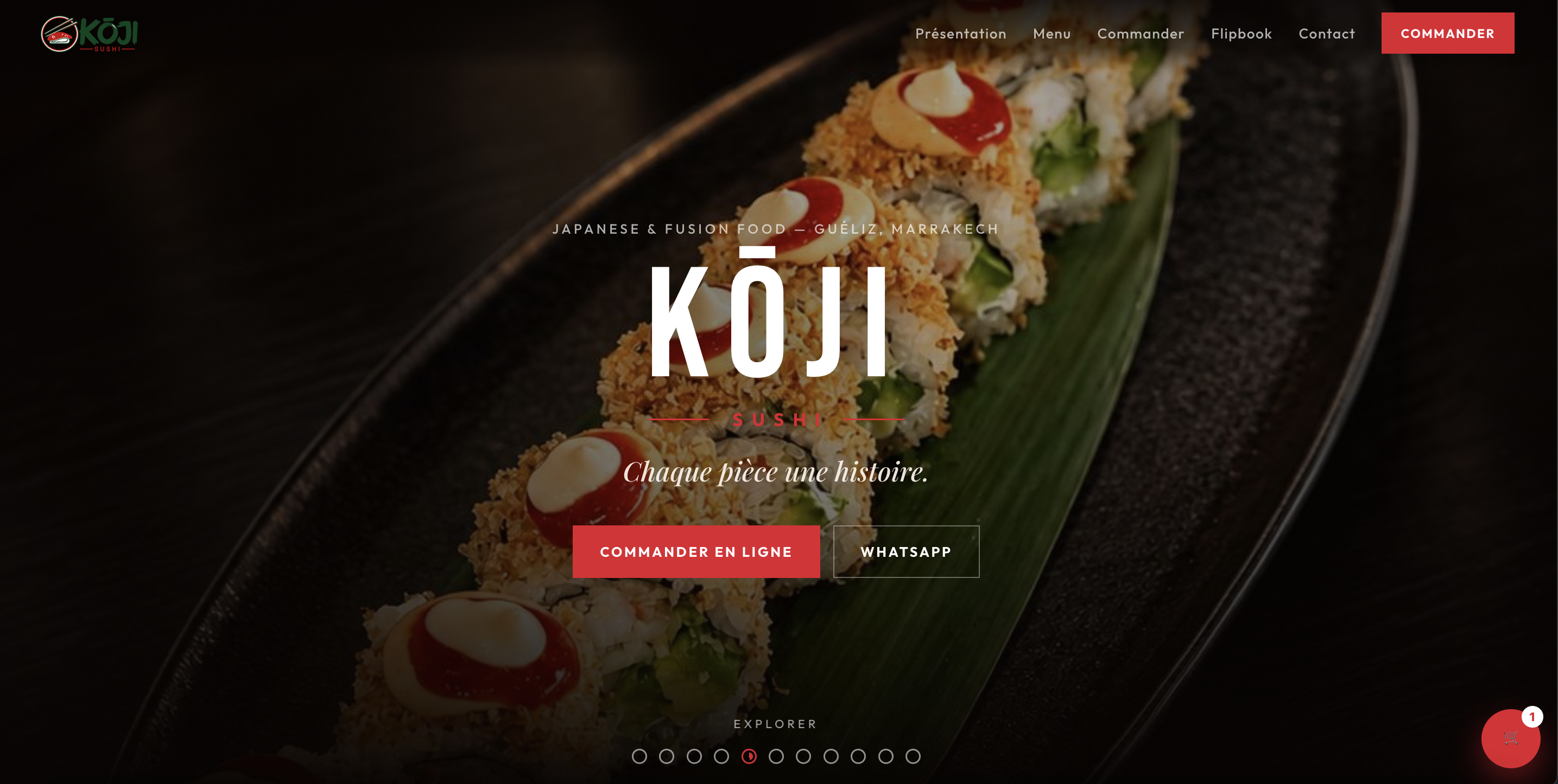 KOJI SUSHI — version desktop