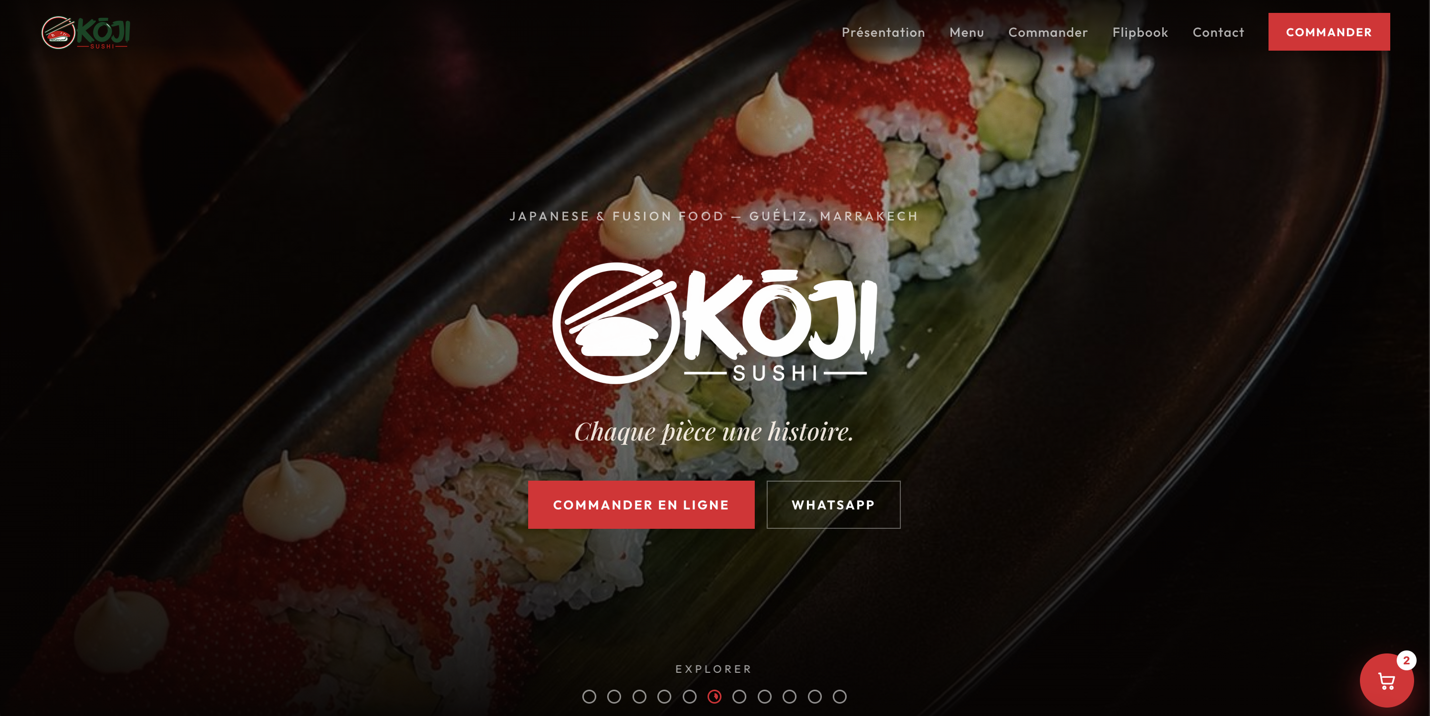 KOJI SUSHI — version desktop
